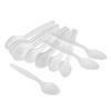 60 pièces Cuillères en Plastique Ustensiles Jetables Couverts Transparents Cuillères Cuillère en Plastique PP de Qualité Alimentaire Jetable