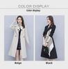 2025 Korean Style Women's Mid-Length Casual Windbreaker Jacket