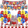 Incredibili Decorazioni per Festa di Compleanno Digitalizzate Stoviglie da Circo Tazza Piatto Tovaglioli per Bambini Photo Booth Forniture per Festa Baby Shower
