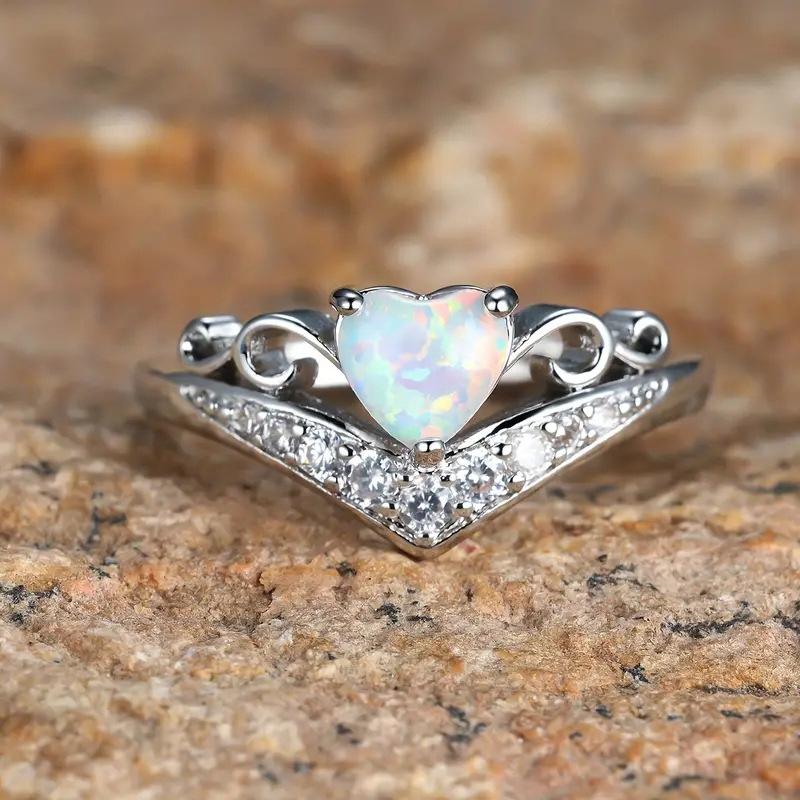 Lindon Classic Copper Alloy Zircon Ring Ladies Jewelry Wedding Promise Party Gift