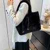 Chinese Style Plush Handbag Versatile Furry Underarm Bag Magnetic Buckle Soft Shoulder Bag Work