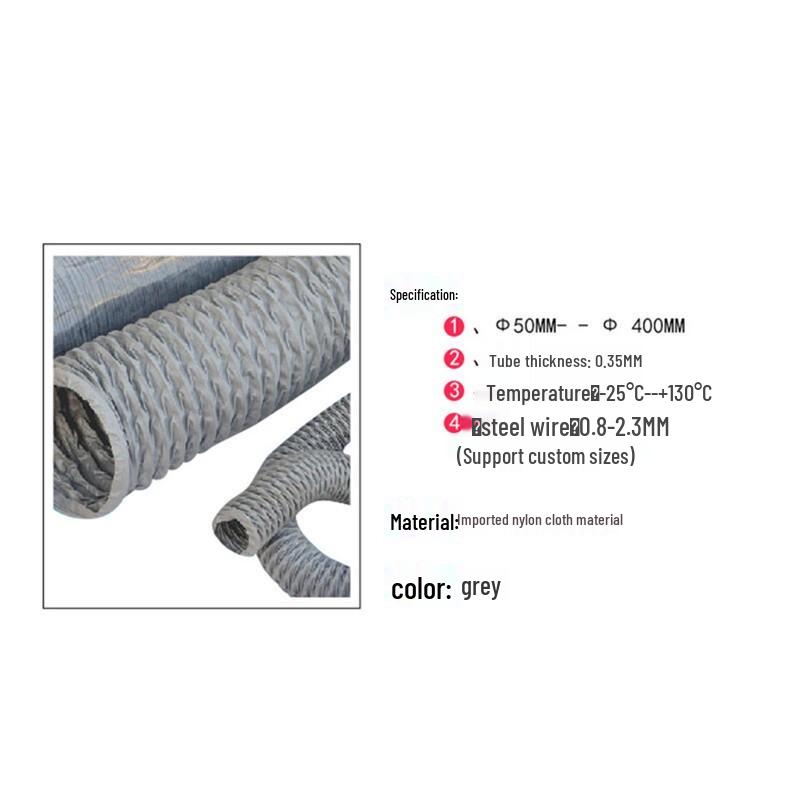 Minggu Reinforced Nylon Flexible Ventilation Duct Hose