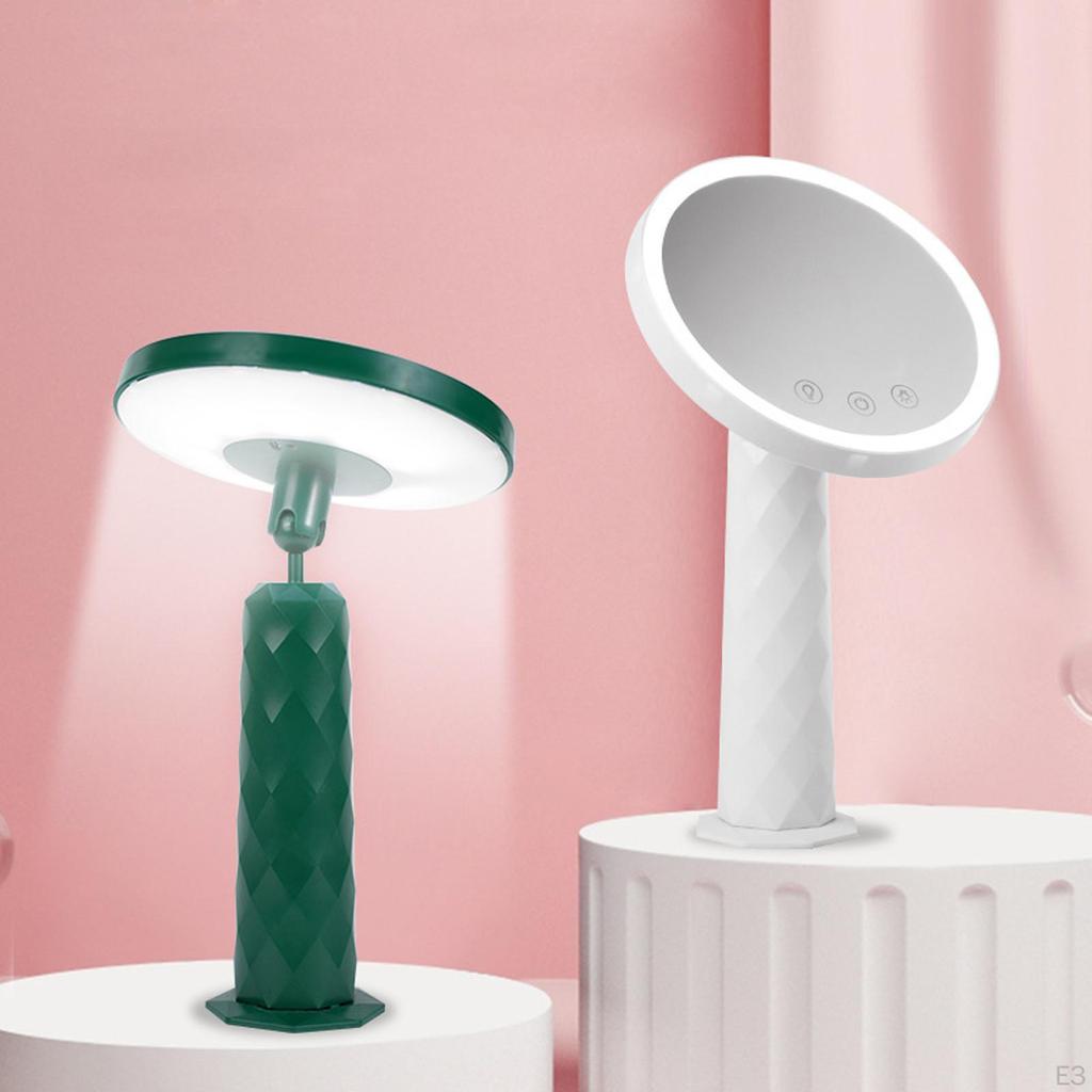 Cosmetic Vanity Mirror Light up Rechargeable with LED Lights Stable Base Lighted