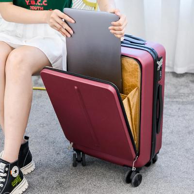 Neue Reise Roll Gepäck Laptop Tasche Trolley Koffer auf Rädern Box Frauen Gehobenen Business Gepäck Fall Mode 20''carry On
