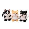 Cute Dog Plush Keychain Cartoon Stuffed Animal Puppy Charm Bag Pendant Backpack Hanging Decoration Key Holder Gifts