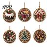 Decoratieve Kunstmatige Parel Kunst Decoraties 6 Stuks/Set Kerst DIY Kit Hangende Decoraties Knutselpakket met Ronde Bedels Parels Vakantie Strass voor