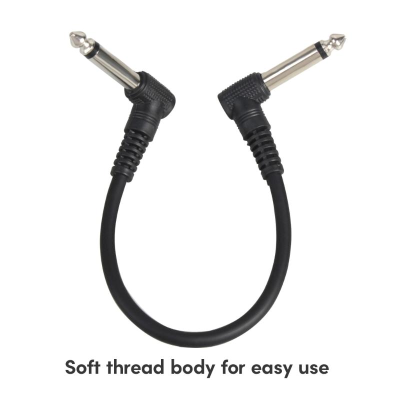 Low Noise Quality Guitar Patches Cable Right Angle Guitar Patches Cables Professional Patches Cables for Guitar Pedals