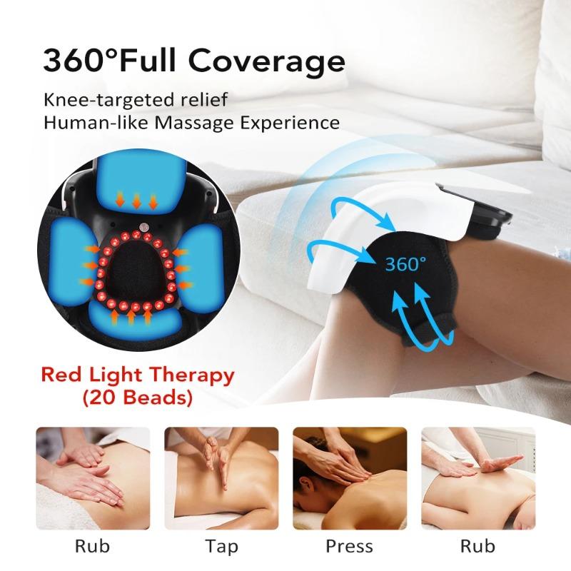 2026 New Gift Electric Knee Massager Infrared Heating Vibration Air Pressure Elbow Knee Massager Relief Swelling Stiff Joints Muscle Relax
