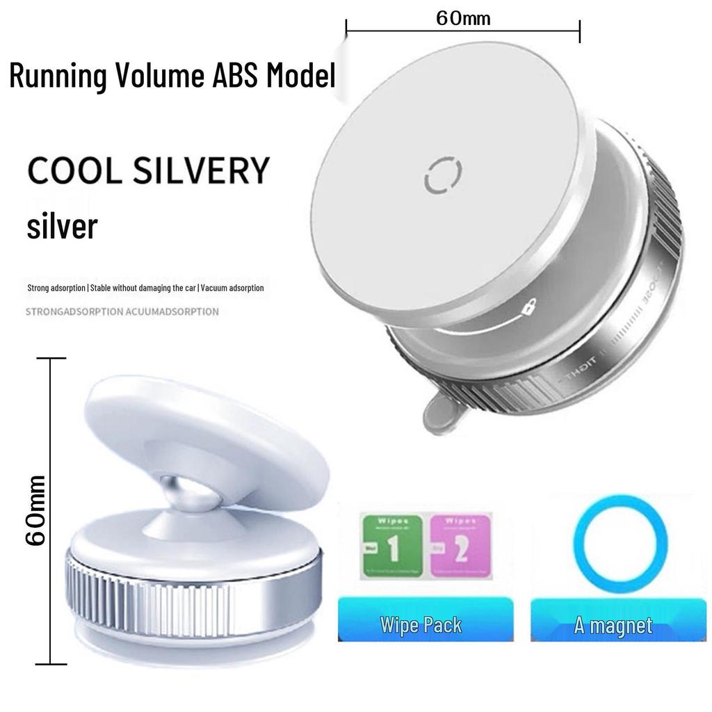 360° Rotation Magnetic Car Phone Holder with Vacuum Suction