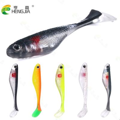 5KS 8.8CM-5G Soft Worm Návnady Silikonová návnada Mořské ryby Swimbait Woblery Zboží pro náčiní na ryby
