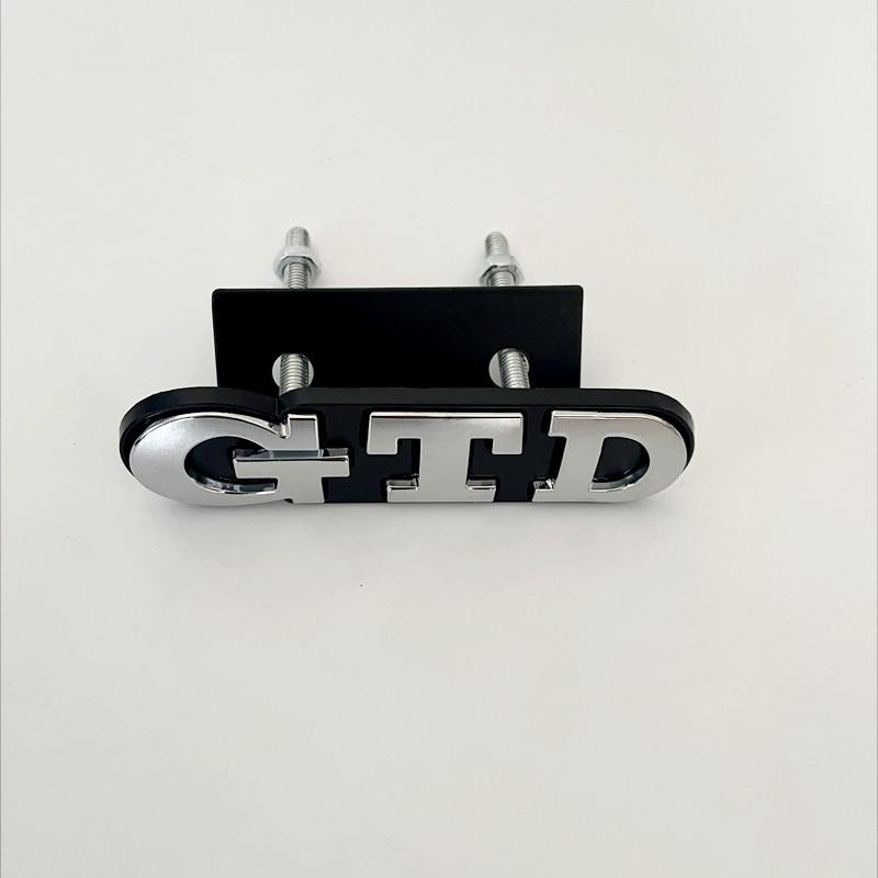3D Metal Front Grille GTD Logo Emblem Rear Trunk Badge Stickers For Volkswagen VW Golf 2 4 5 6 7 R MK2 MK3 MK4 Car Accessories BA5