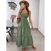 8 Colors, TK Hot-selling Women's Clothing In Europe and America, Halter Suspender Cake Strap Big Bow Waist Dress