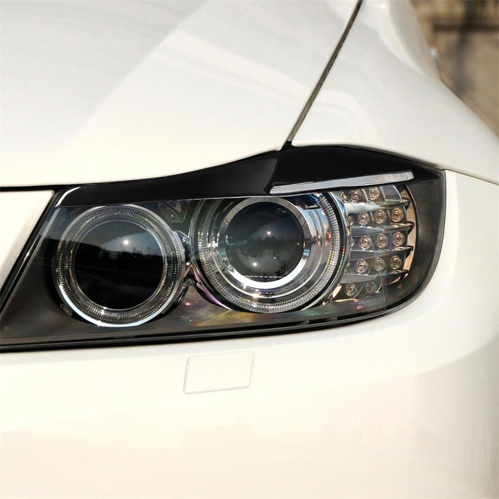 Lesklý černý přední světlomet lem na obočí pro BMW řady 3 E90 E91 2009-2012