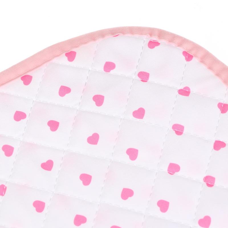 Ny Pink Love Quiltet Japansk Stil Gammel Bordskåner Dækkeserviet Ins Stil Skrivebord til Studerende Materiale Hjerteformet Bordskåner Sød