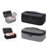 Portable Insulated Lunch Box Leakproof Tote Bag for Picnic Office Work Black