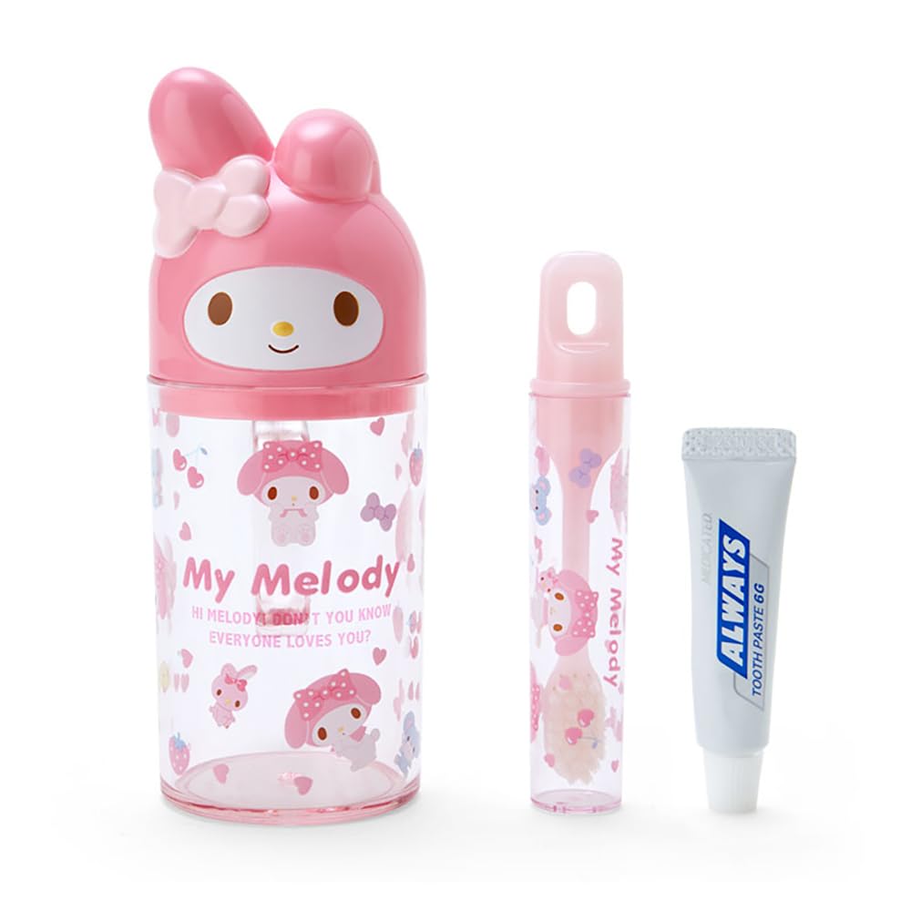 Sanrio My Melody Toothbrush Cup Set x 7 x 5 Character Design SANRIO 983845 & (12 cm) - -