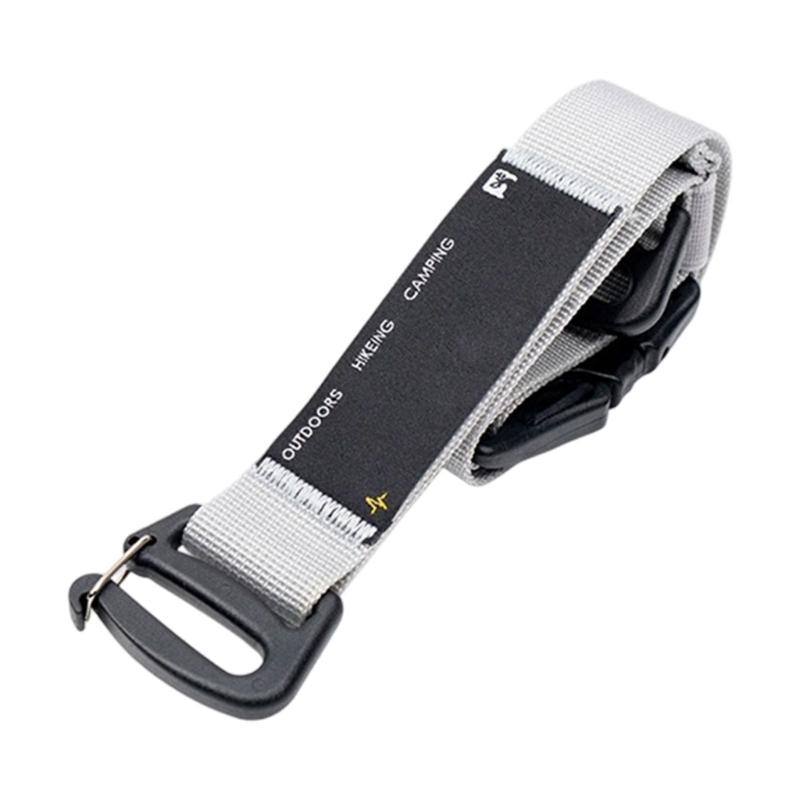 Regulable Webbing Carabiner Hook Backpacks Attachments Clip Triangular Hook for Outdoor Gears Accessories