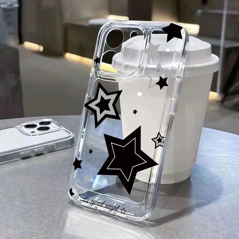 Cute Flash Star Pattern Phone Case For Realme Note 60 C71 C75 C67 C63 C35 C53 C55 C51 C21Y C33 C25Y Narzo 50A Soft Clear Cover