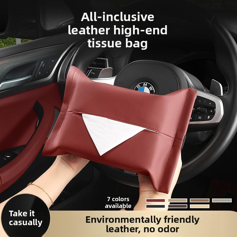 Car Tissue Box, Sunshade Seat Backrest Suspension Tissue Box, Tissue Storage Box, Car Storage And Organization