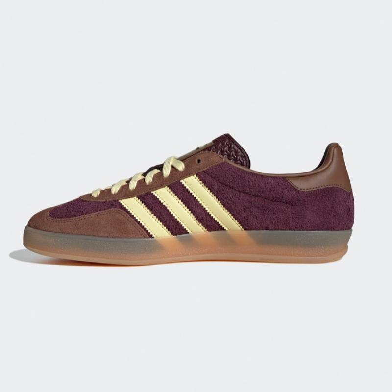 Adidas Gazelle Indoor   Maroon  Yellow Ji0324