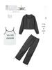 Women's Trendy Small-Size Three-Piece Workwear Sports Set - Spring 2025 Collection