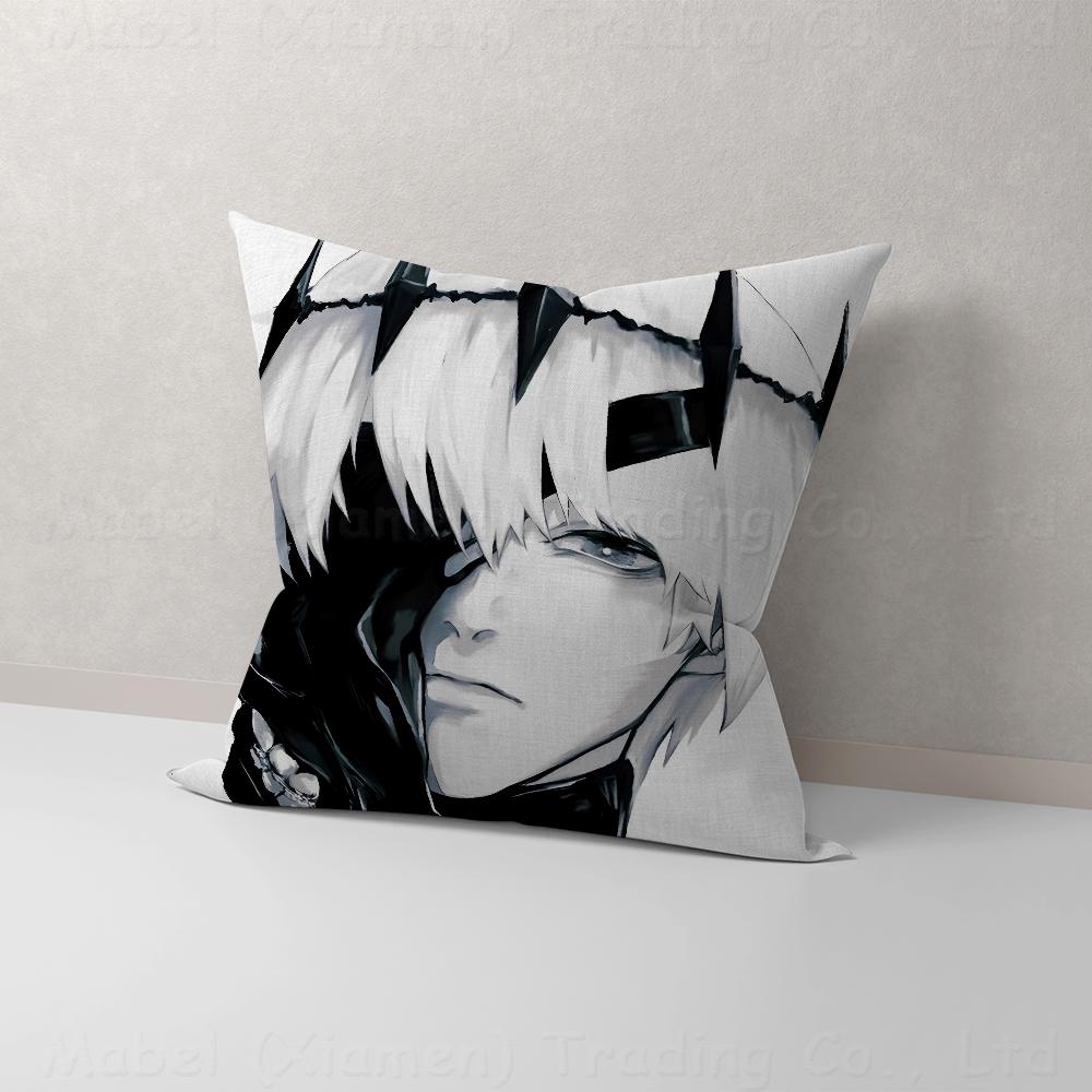 

Tokyo Ghoul Anime Cartoon Maple Design Cushion Cover Happy Autumn Harvest Decor Holiday Decorati Pillow Cover 30cmx30cm