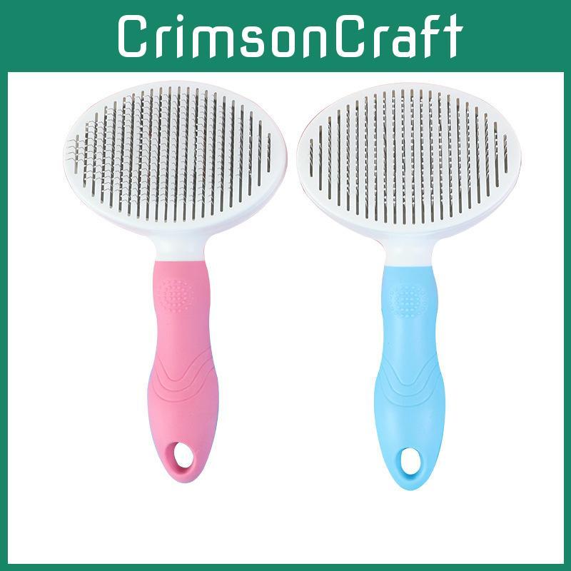 Soft And Gentle Pet Hair Comb With Push Plate For Easy Hair Removal