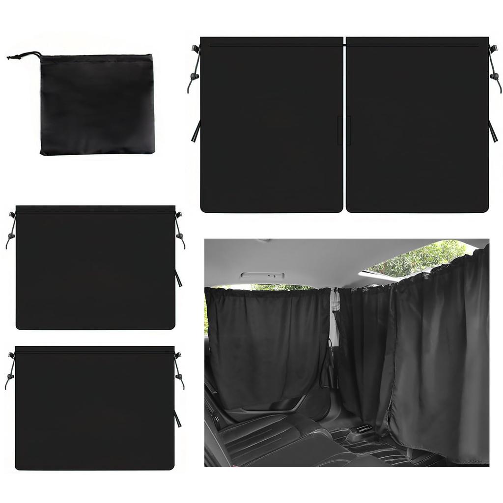 Car Curtain, Sunshade for Car Camping, Privacy Protection, Cafe Curtain, Light Blocking, Heat Insulation, UV Protection, Washable, Easy Installation,