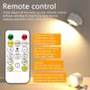LED Wall Lights with Remote, Rechargeable Wall Mounted Reading Sconces Lamp 2000mAh, 3 Colors & Dimmable Magnetic 360° Rot