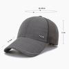 Men's Summer Baseball Cap Black Mesh Cap Breathable Sunshade Sun Cap Sun Visor Hats Fishing Hat Peak Cap