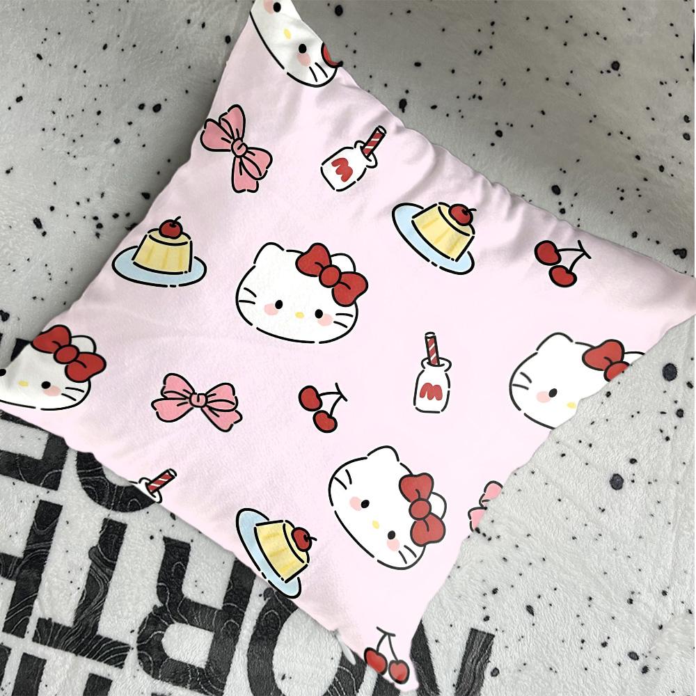 Decorative Pillowcases Kawaii HHellokittyes Christmas Cushion Covers Living Room Pillows Cover for Pillow Personalized Gift