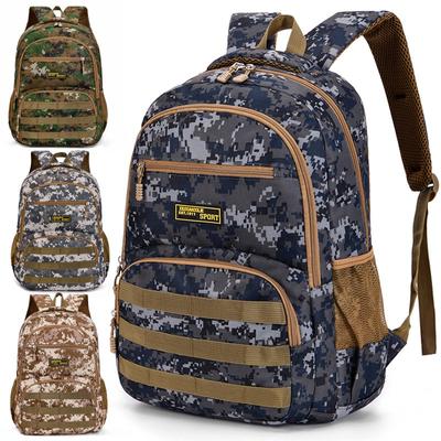 Camouflage Backpack Travel Backpack Men's High-end Level Elementary School Student School Bag Junior High School Computer Bag