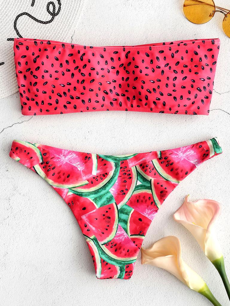 zaful watermelon bikini