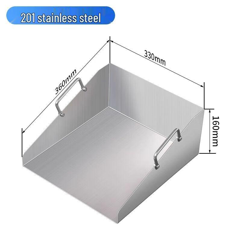 Qiuqiao Stainless Steel T-shaped Handheld Dustpan