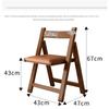 Solid Wood Folding Chair - Simple Foldable Dining Chair with Backrest, Portable for Kitchen, Outdoor & Small Spaces,  furniture