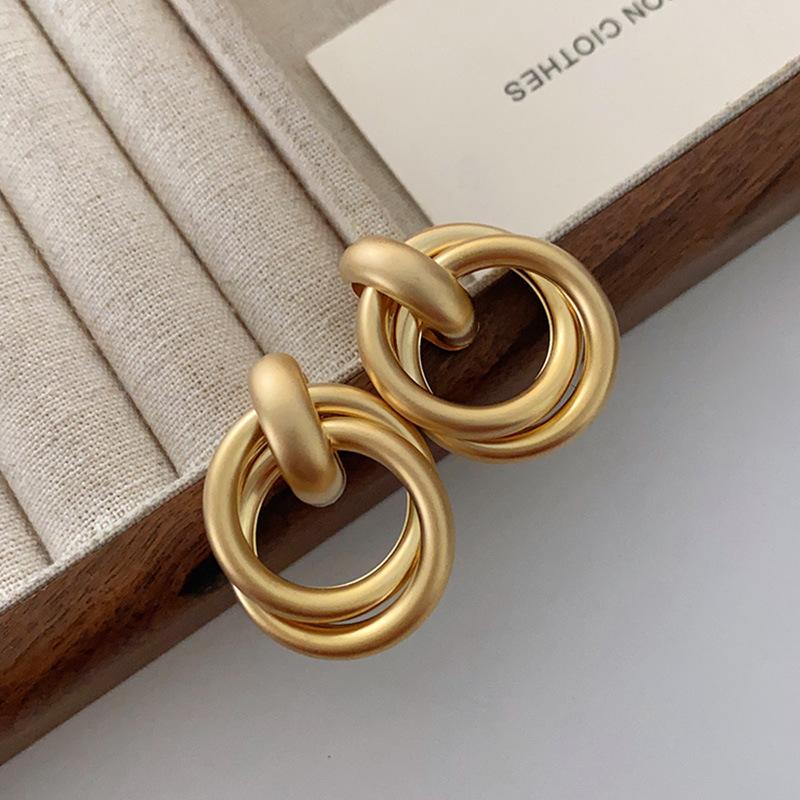 

Серьги Flower Same, серебряные серьги-иглами Ma Yili Reiko, металлические серьги-кольца, атмосферные серьги высокого класса