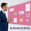 12Pcs Cork Bulletin Boards 30x30cm Adhesive Backing Message Board Wall Mount Photo Display Note Organizer for Home Office Classroom,