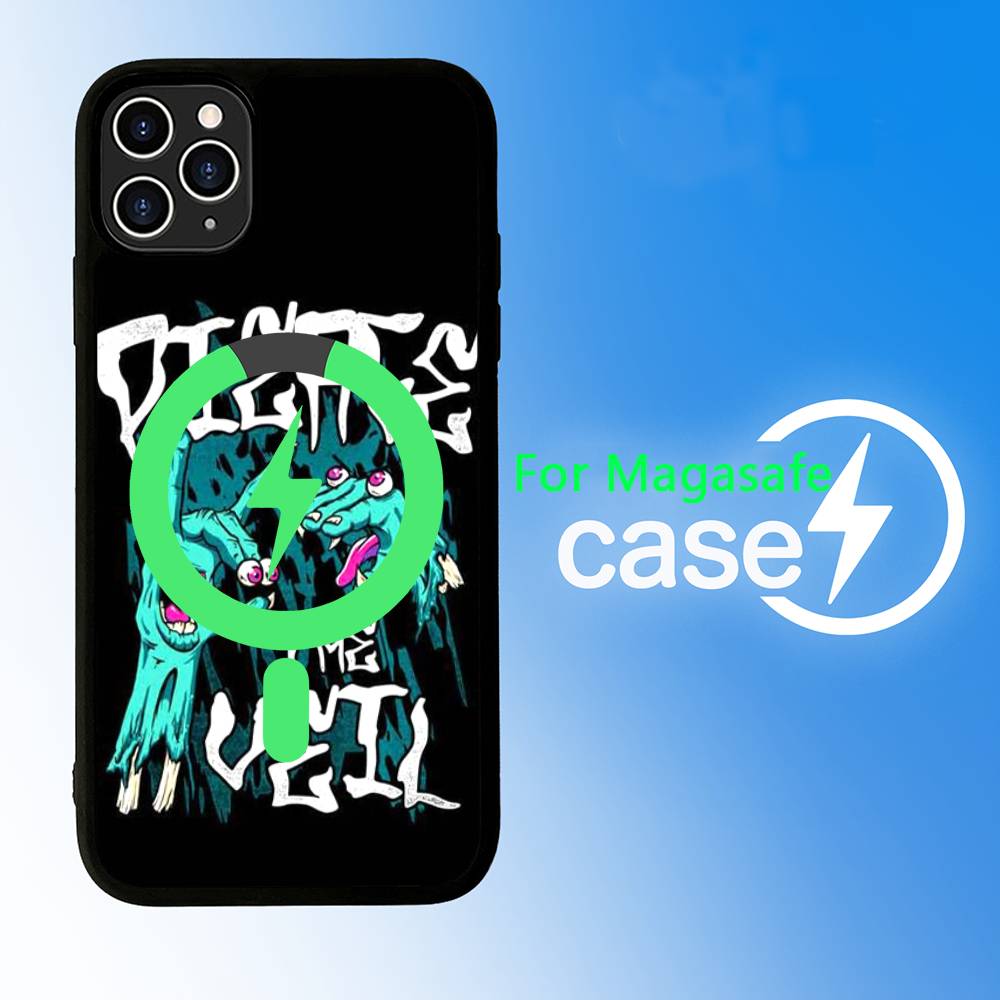 P-Pierce The Veil Band For Magesafe Magnetic Wireless Phone Case For iPhone 17 Pro Max Air 13 12 Mini 16 15 14 11