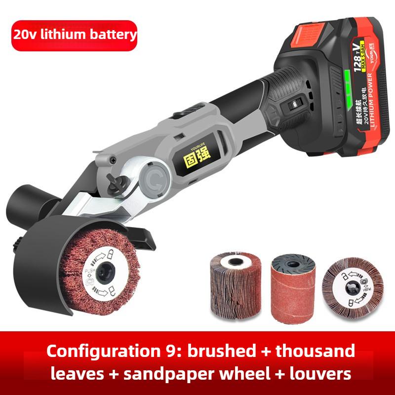 Electric Sanding Machine Handheld Lithium Battery Polisher Metalworking Brushing Polishing Grinder Portable Powerful Tools