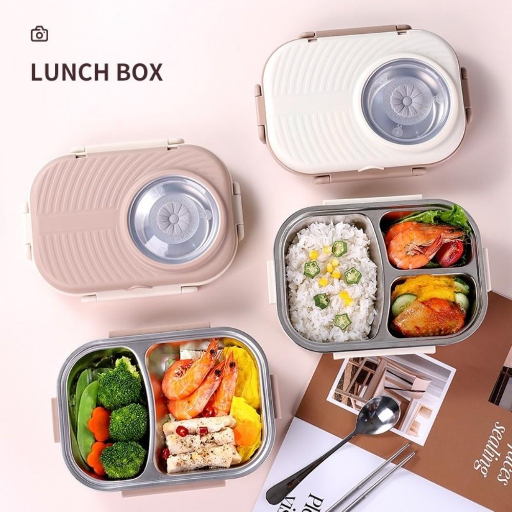 304 Stainless Steel Fresh-keeping Box Sealed Food Storage Box Thermal Lunch Box  Refrigerator