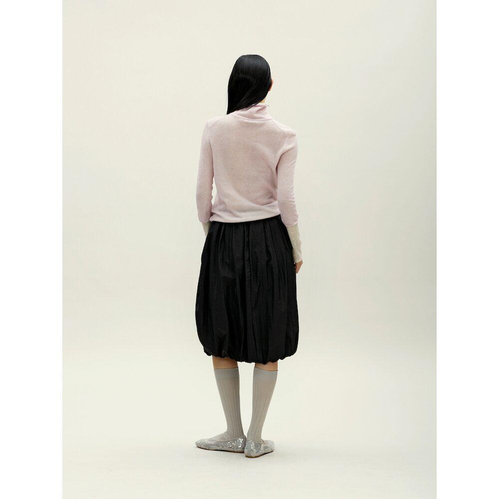Anggae Layered Two Tone Turtleneck Pink