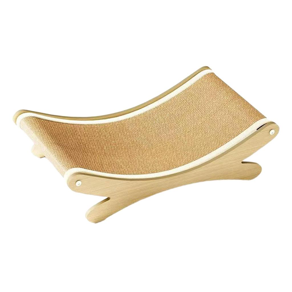 Sisal Cat Scratcher Bed Scratching Board for Kitten Large Cats Sturdy Wood Frame Furniture Protector