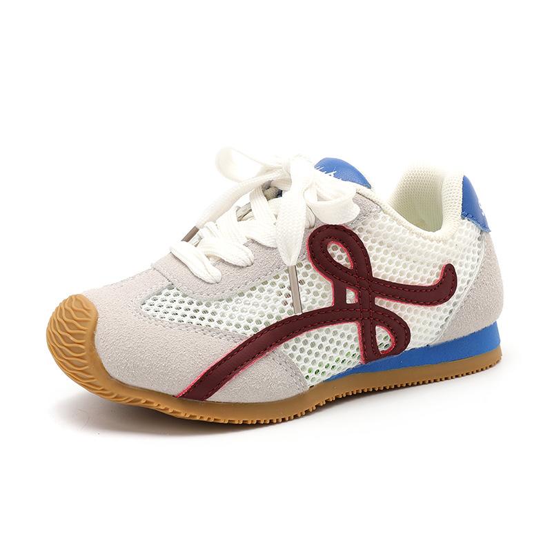 2025 summer single net breathable Forrest Gump shoes fashion versatile baby girl casual shoes boys soft-soled sports shoes