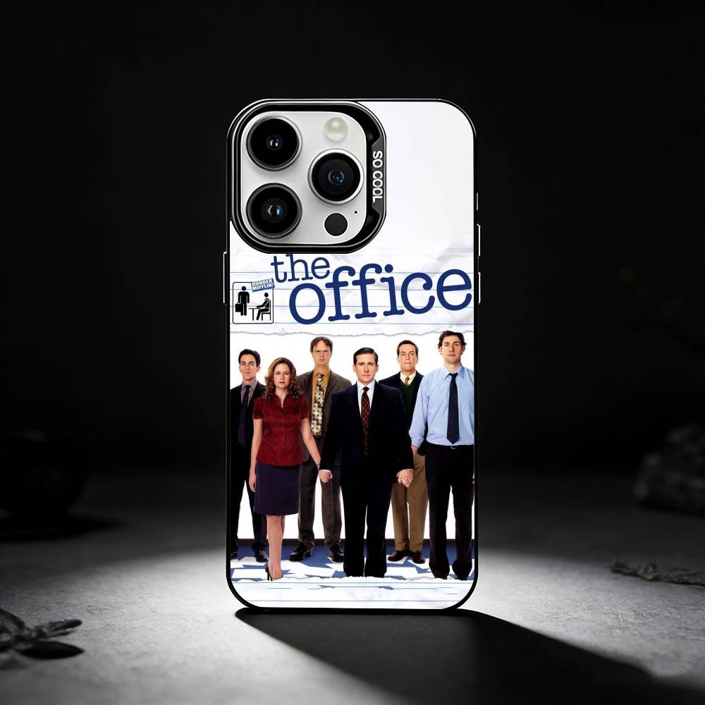 The O-Offices Hot Tv Show Phone Case For iPhone 17,16,15,14,13,12,11 Plus,Pro Max,XS,Colored silver phone case