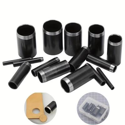 Durable 15 Sizes Round Hole Punch 1-15mm Hollow Belt Hole Puncher Handmade Hole Punch Tool For DIY Leather Craft
