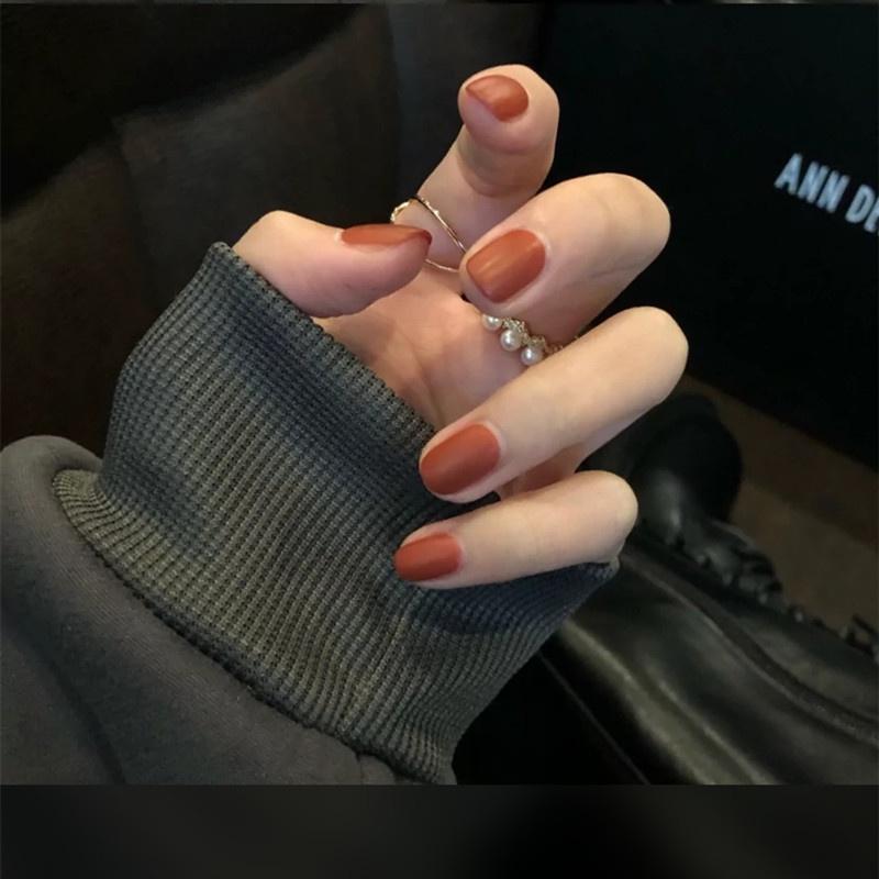 Bunte Süßigkeiten-Kollektion 24-teiliges Set kurzer dünner Nagelfolien in Uni-Farben