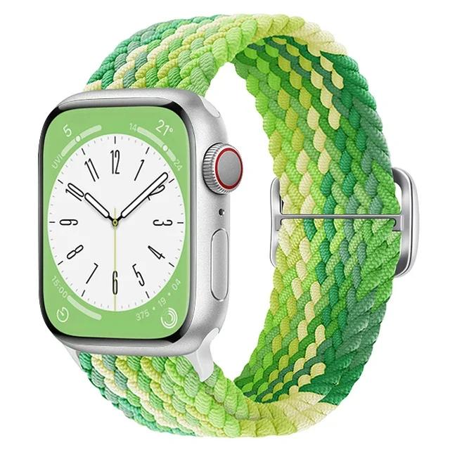 Braided Solo Loop For Apple Watch Ultra Band 40mm 44mm 41mm 38mm 49mm 45mm Elastic Nylon Bracelet iWatch Series 9 8 7 3 Se Strap
