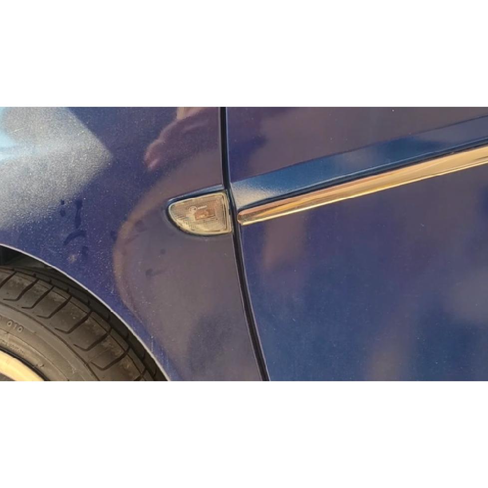 OEM-Spec Dark Clear Lens Side Marker Lamps w/ White LED Bulbs For 2007-15 Smart