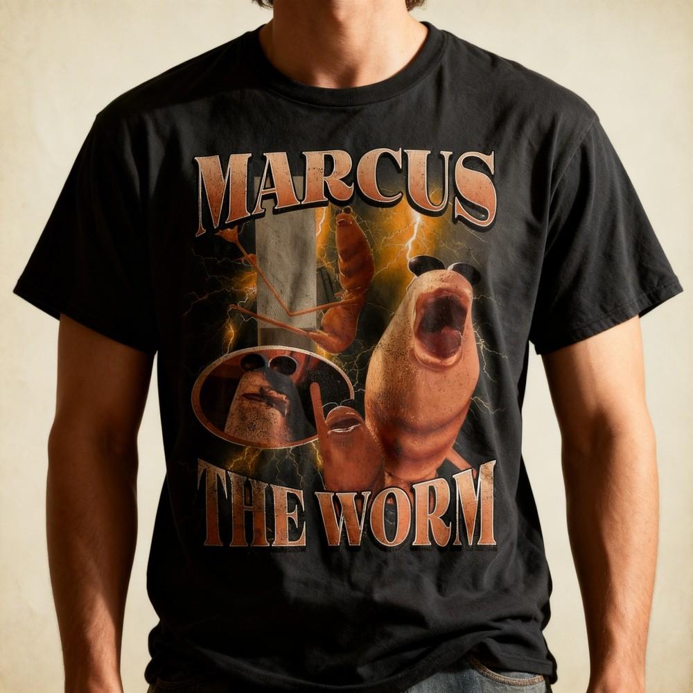 New folderMarcus The Worm TShirt Unisex Tee S5XL Unisex T-Shirt XXL