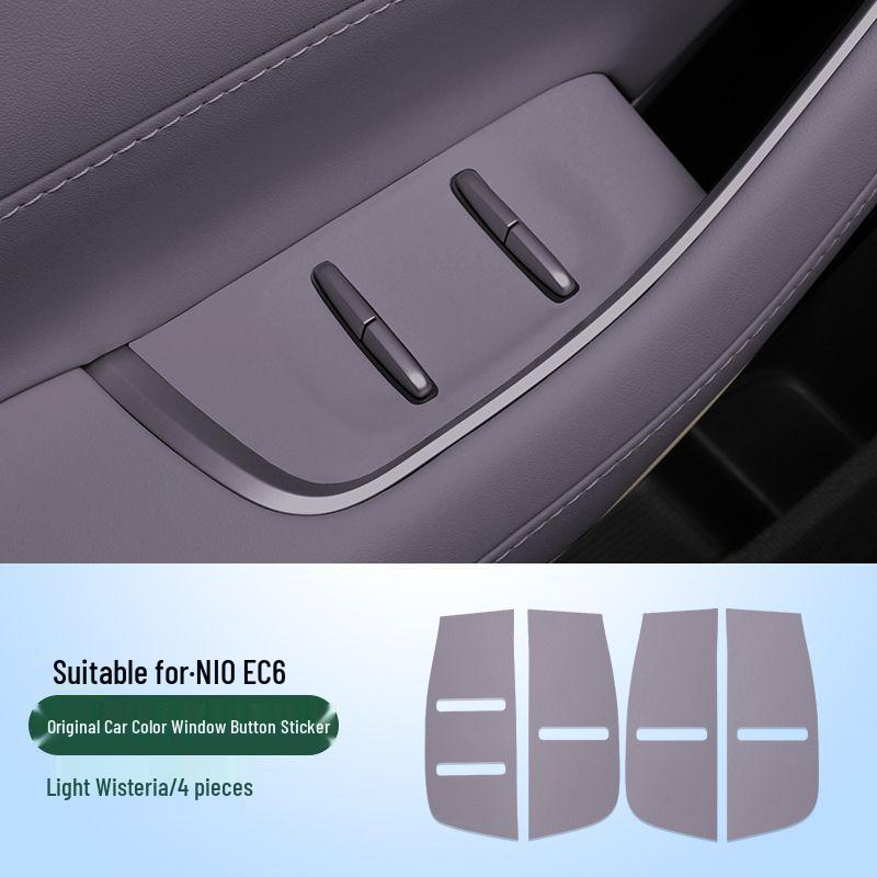 23-26 Nio ES6/EC6 Door Switch Leather Protective Stickers for Interior Modification